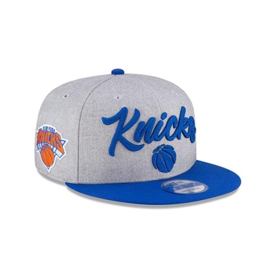 New York Knicks Gorra | New Era Official NBA Draft 9fifty Snapback Cap Mexico - Grises